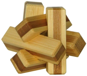 Łamigłówka 3D Bamboo Firewood poziom 2/4 - EUREKA 3D