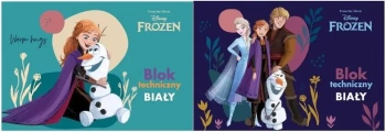 Blok techniczny A4/10K biały Frozen - Beniamin