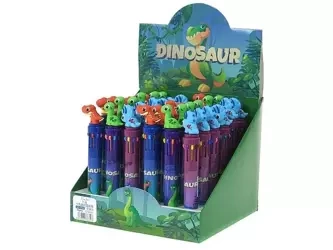 Długopis wielokolorowy z dinozaurem 15cm (36szt) - ADAR