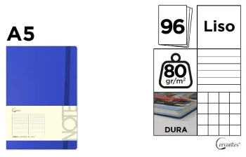 Notatnik A5/96K indygo MIX - Cervantes