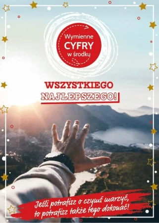 Karnet Urodziny wymienne cyfry - Armin Style