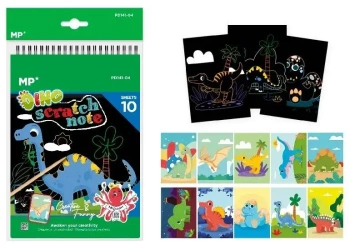 Zdrapywanka zwierzaki 10 arkuszy MIX - MP Main Paper
