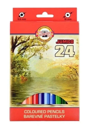Kredki Omega Jumbo 24 kolory - Koh-I-Noor