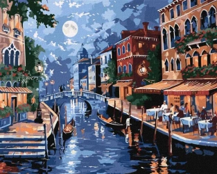 Malowanie po numerach - Romantyzm Włoch 40x50cm - Ideyka