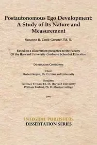 Postautonomous Ego Development - Susanne Cook-Greuter