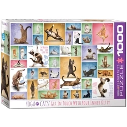 Puzzle 1000 Yoga Cats 6000-0953 - Eurographics