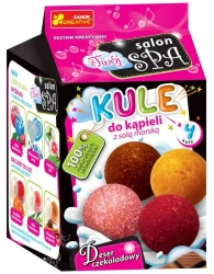 Kule do kąpieli z solą morską. Deser czekoladowy. - Ranok-Creative