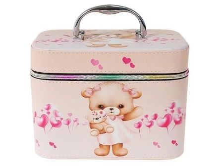 Kuferek L z lusterkiem na zamek 23x18x15cm - ADAR