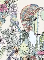 Karnet B6 z kopertą Cactus Chameleons - Museums & Galleries