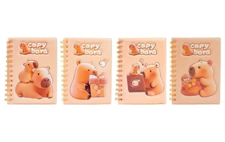 Notes B6 80K linia Kapibara mix - Fandy