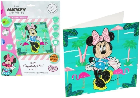 Diamentowa mozika Minnie na wakacjach 18x18cm - Pro Kids
