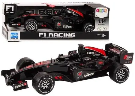 Wyścigówka F1 z napędem 1:14 czarna - Leantoys