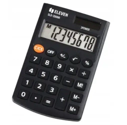 Kalkulator biurowy 8-cyfrowy kieszonkowy, czarny