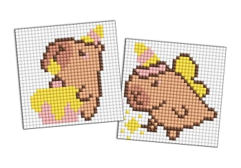Diamentowa mozaika Kids - Kapibara się bawi 9x9cm - Ideyka