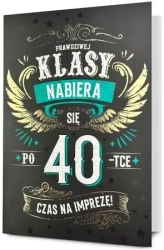 Karnet B6 Urodziny 40 - Pan Dragon