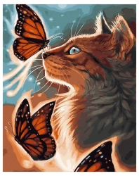 Malowanie po numerach - Lśniący kot 40x50cm - Twoje Hobby