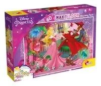Puzzle 60 dwustronne Maxi podłogowe Disney Księżniczki Śpiąca królewna - Lisciani