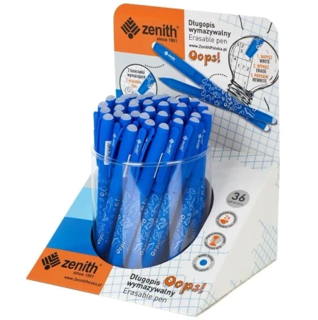 Długopis wymazywalny Oops (36szt) - ZENITH