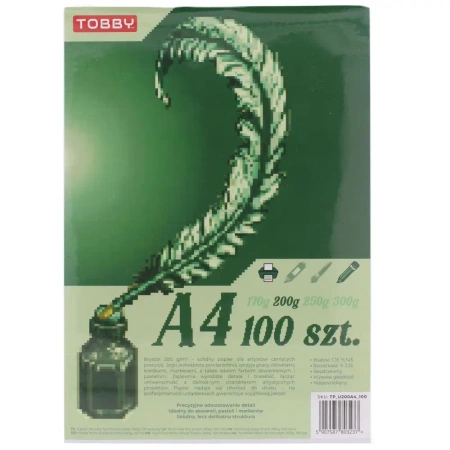 Brystol A4 200g 100 ark - Tobby