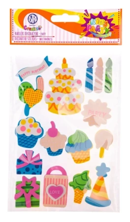 Naklejki dekoracyjne party 16szt - ASTRA art-pap