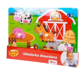 Układanka drewniana Mała farma - Smily Play