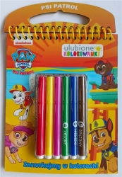 Psi Patrol. Ulubione kolorowanki. Zanurkujmy... - praca zbiorowa