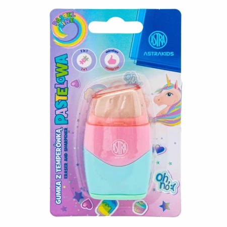 Temperówka i gumka 2w1 Astrakids Unicorn - ASTRA art-pap