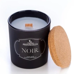Świeczka sojowa Noir czarna 135g - Pavoncella