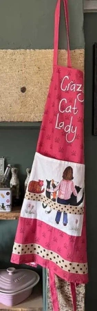 Fartuch kuchenny AP30 Crazy Cat Lady Kociara - Alex Clark
