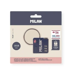 Kłódka z zamkiem szyfrowym TSA 3-cyfrowy - MILAN