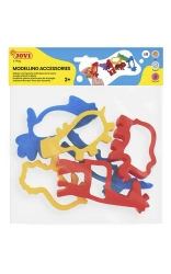 Foremki zwierzęta dzikie do mas plastycznych 6 szt. - JOVI