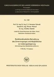 Reaktionskinetische Betrachtung des Sintervorganges und Möglichkeiten zur Leistungssteigerung - Schenck Hermann