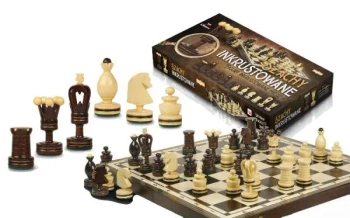 Szachy inkrustowane miedzią 50cm - Rafał Magiera