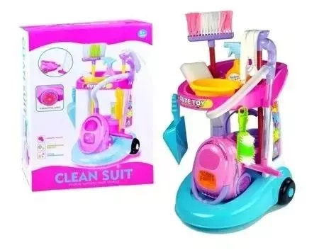 Zestaw do sprzątania na wózeczku - Leantoys