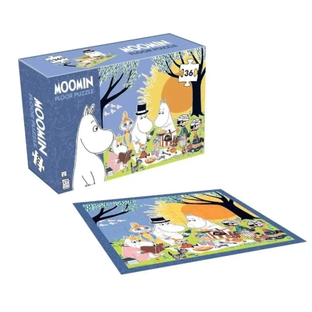 Puzzle podłogowe dla najmłodszych Muminki 36el - Barbo Toys