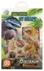 Naklejki po kształtach 3D Triceratops - Grafix
