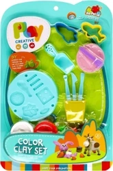 Masa plastyczna. Zestaw z foremkami i akcesoriami. Mega creative 523048