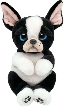 Ty Beanie Bellies. Tink. Black-white dog. 15cm - Meteor