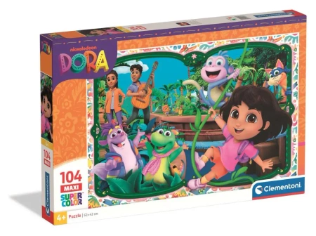 Puzzle 104 Maxi Super Kolor Dora - Clementoni