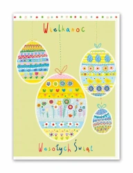 Karnet B6 Wielkanoc Pisanki - Henry