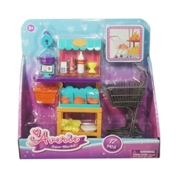 Akcesoria dla lalki - stoisko z warzywami - SWEDE