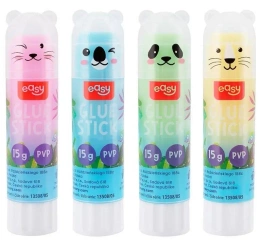 Klej w sztyfcie PVA 15g Zwierzątka (24szt) EASY - Easy Stationery