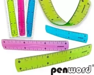 Linijka elastyczna 15cm MIX - Penword