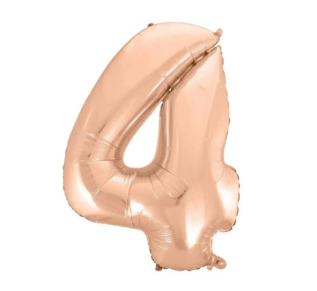 Balon foliowy B&C 4 różowo-złoty 92cm - Godan