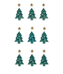 Kryształki samoprzylepne choinki gwiazdki 18szt - Dalprint dpCraft