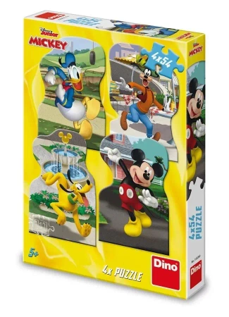 Puzzle 4w1 4x54 Myszka Miki - Dino Toys