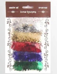 Zestaw elementów z folii śnieżynki 5g - Galeria Hobby