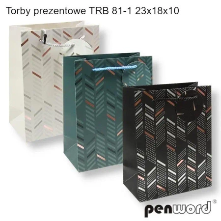 Torebka prezentowa 23x18x10cm MIX - Penword
