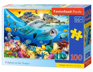 Puzzle 100 Dolphins in the Tropics CASTOR - Castorland