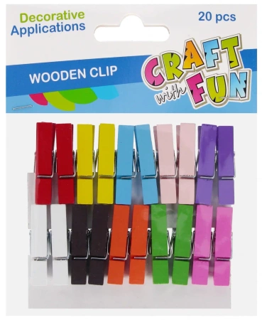 Ozdoba dekoracyjna Drew Spinacz Kol 20szt 3,5cm Cf12/144